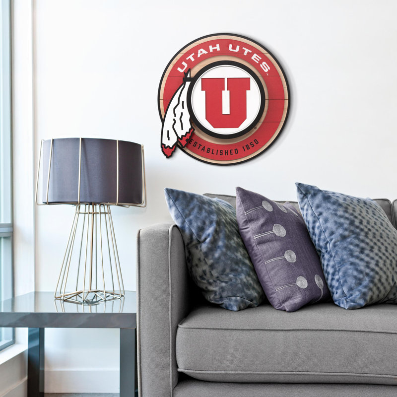 NCAA Utah Utes 3DX Circle Wall Art