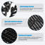 Coussin modulaire à emboîtement 20Pack 15,7 po x 15,7 po Trous de drainage de plancher en caoutchouc antidérapants pour terrasse, douche, cuisine, piscine à drain, bain de sauna, intérieur extérieur (noir)