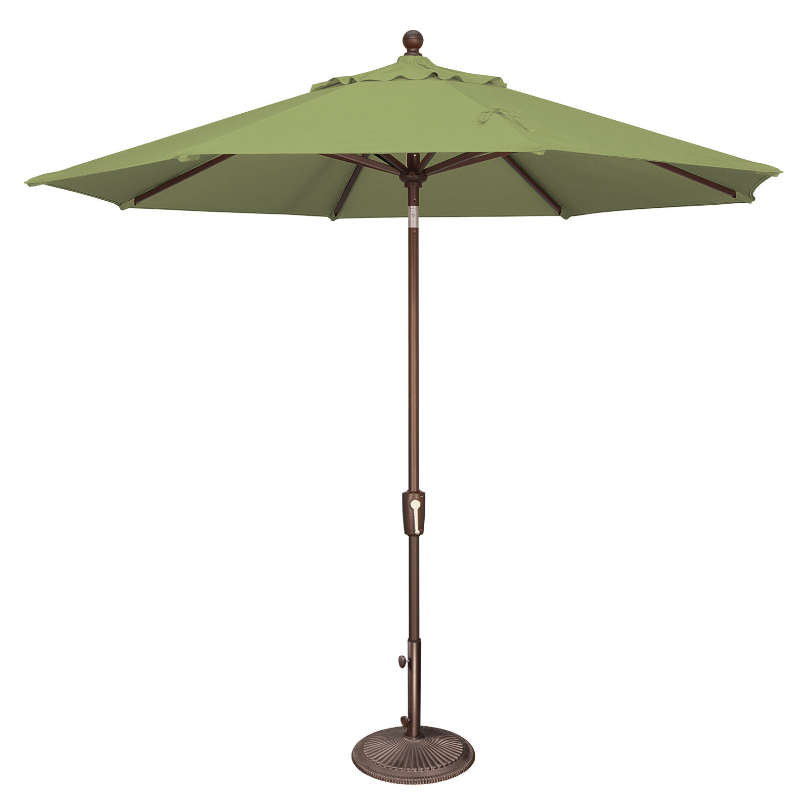 Canela 108'' Market Olefin Umbrella, Bronze, Canvas Ginkgo Sunbrella® Canvas