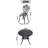 3-Piece All-Weather Cast Aluminum Dining Set With Durable Frame For Outdoor Use And Elegant Design