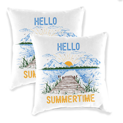 16" x 16" Outdoor Throw Pillow (Set of 2)