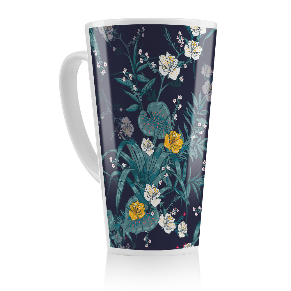 Flowers Latte Mug