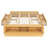 Queen Size Platform Bed Frame with 4 Storage Drawers and Hydraulic Lift Footboard Storage, No Headboard, Modern Space-Saving Design-2102514866