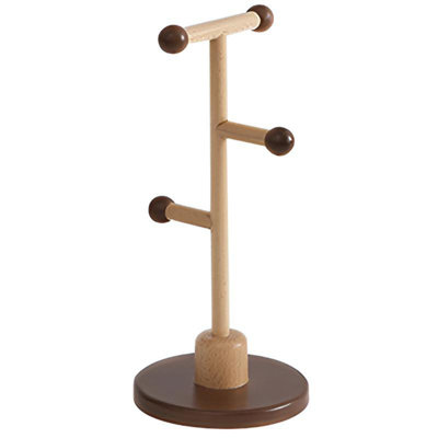 White Wax Wood Minimalist Cup Holder - Natural Storage, Creating A Neat Aesthetic Of Life