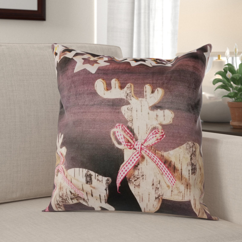 Beck Reindeer Throw Pillow