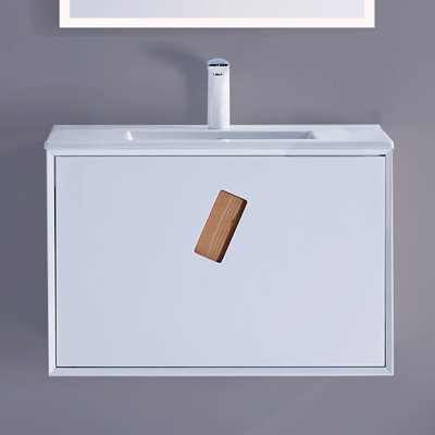 30'' Single Bathroom Vanity with Resin Top