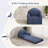 Boneless 2-in-1 Folding Sofa Bed with Back Support - 75" D x 34" W Convertible Futon Sleeper Chair and Bean Bag Floor Lounger for Small Spaces, Black-2139921789