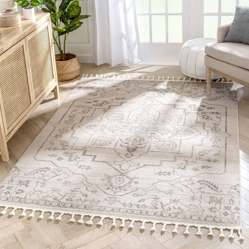 Loop-De-Loop Moroccan Synthetic Area Rug, Rectangle 120 x 180cm
