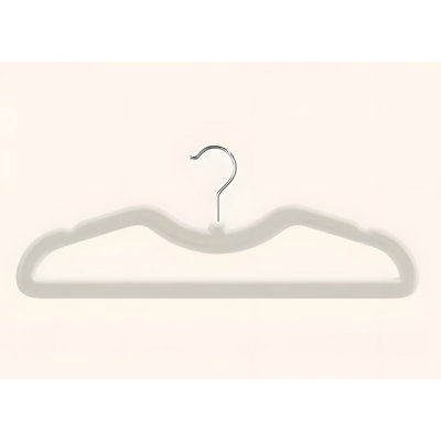 Short-Neck Velvet Clothes Hanger For Household Wardrobe - Non-Slip Traceless Organizer Specialist Hanging Clothes Rack - Clothing Support Stand