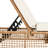 Patio Chaise Lounge With 5-Position Backrest, Cushion & Wheels-362649279-362649278