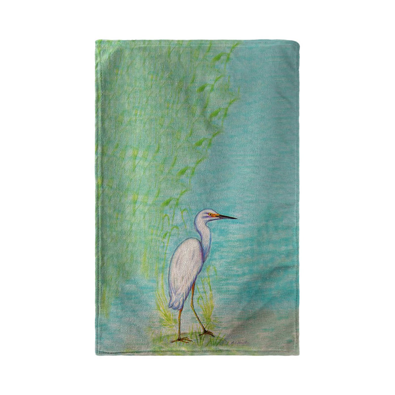 Serviette de plage snowy aigrette Blakeley