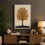 Golden Autumn Tree Scandinavian - Wrapped Canvas-1818416178-1818416179