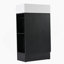 Meuble-lavabo 18,6 po avec lavabo, meuble-lavabo avec tablette à deux niveaux, orientation gauche ou droite, noir (WF308491 nouvelle couleur)