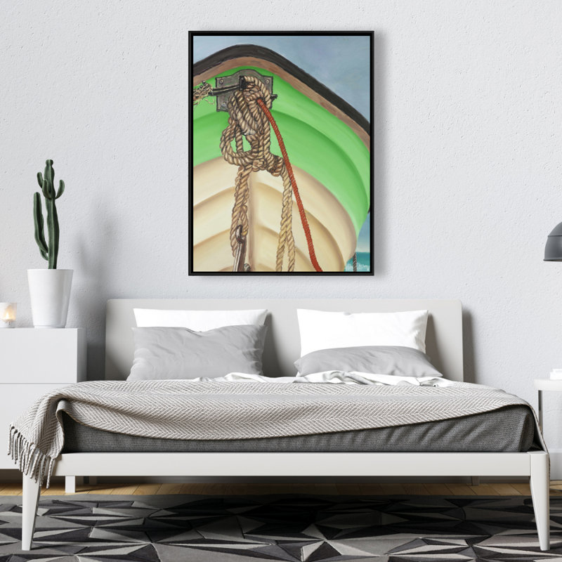 Sailing Rowing Boat Print On Canvas