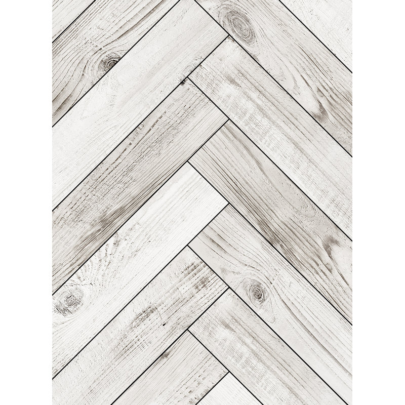Carreau de papier peint à peindre Diuri, Blanc / Gris, L 96 po x l 96 po