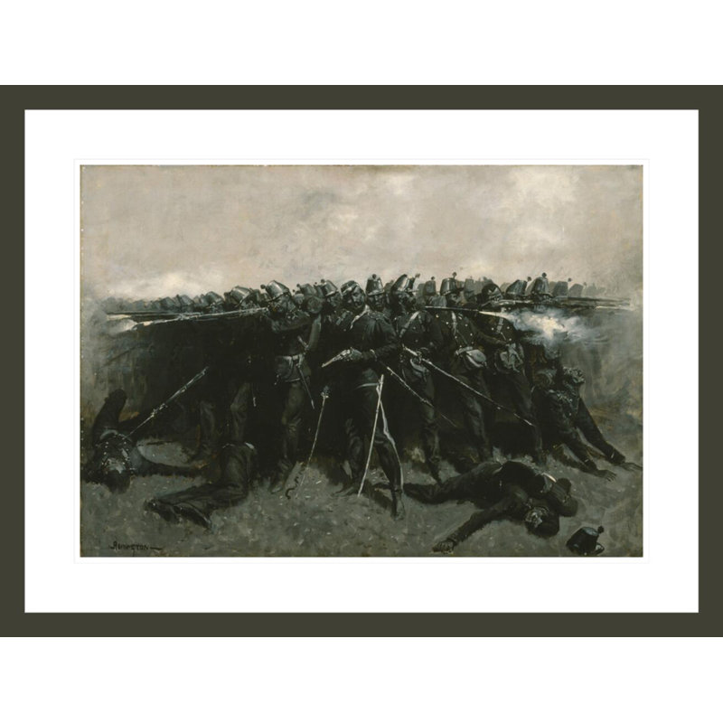 «The Infantry Square» par Frederic Remington, impression giclée sur cadre, H 22,53 po x l 29,5 po