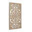 Décoration murale florale en bois