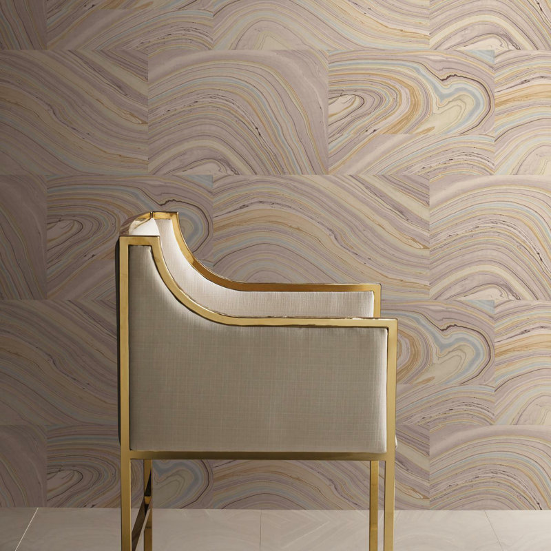 Abstract Peel & Stick Wallpaper Roll, Gray