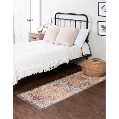 Tapis oriental orange Alresford