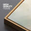 «Calm Misty Light Abstract» dans des tons neutres doux - grande impression sur toile encadrée de la chambre principale-385348782-385348783