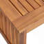 Table basse en bois d'acacia - finition patine brune, design durable pour patio / extérieur