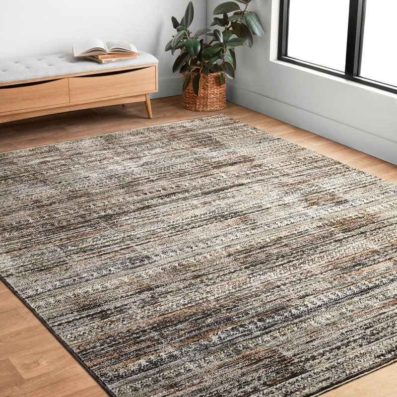 Tapis gris Fuhrman, Rectangle 6 pi 7 po x 9 pi 6 po