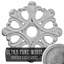 Médaillon de plafond Endurathane Raynor, DE 20 5/8 po x P 1 3/8 po (convient aux auvents jusqu'à 6 po), fini acajou brossé peint à la main-28581014