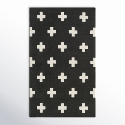 Cavan Hand Tufted Wool Black Rug
