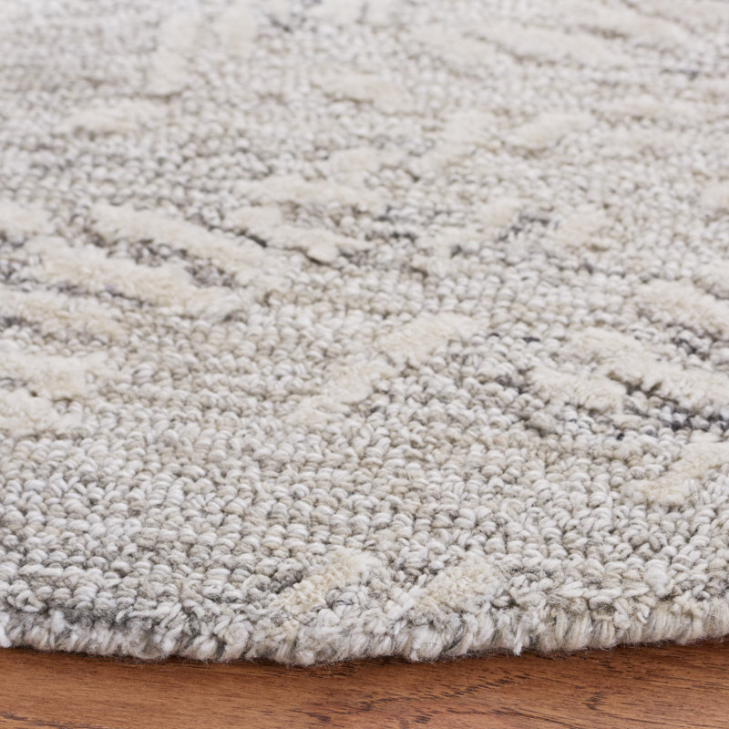 Tapis floral gris / ivoire Willowbrook, Rectangle 8 pi x 10 pi