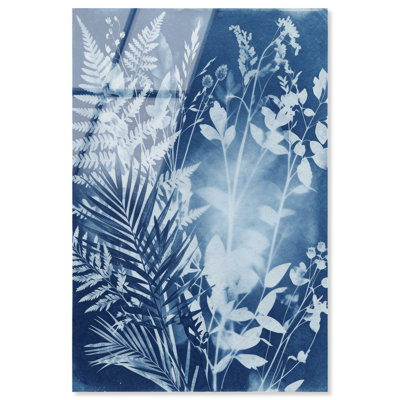 Blue Foliage II Print by Oliver Gal