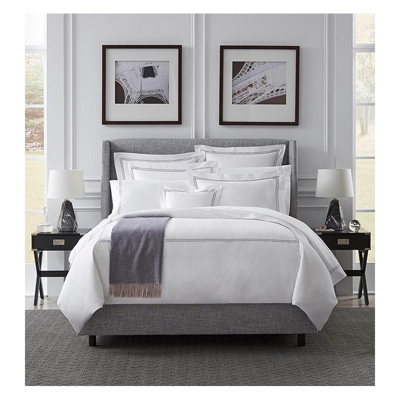 Grande Hotel Sham, White/Silver, Euro