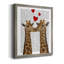 Girafe Love, toile encadrée de qualité supérieure - prête à être accrochée-451560386-451560387
