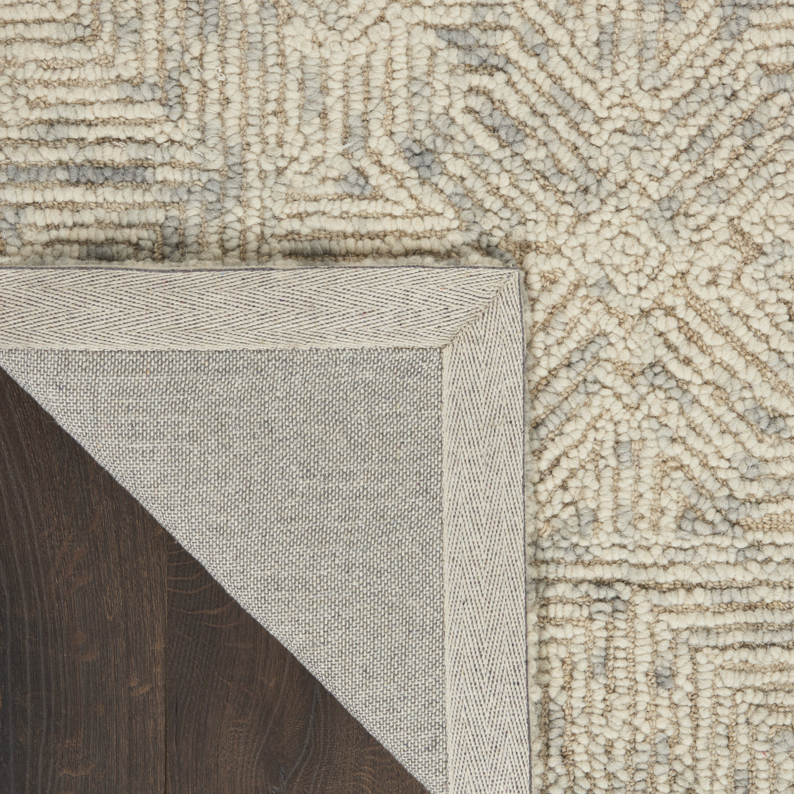 Joseph Beige Hand-Tufted Wool Rug, Runner 2'3" x 7'6"