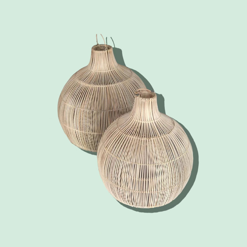 Lily's Living Bali Rattan Hanging Lamp 20X20h