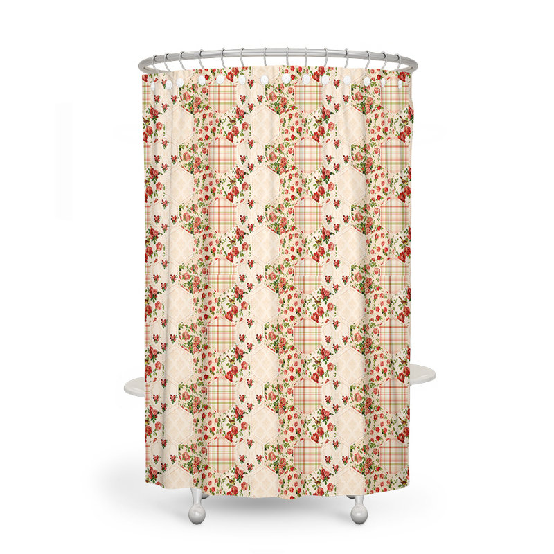 Rideau de douche à motif floral Ridgeside, H 83 po x l 70 po