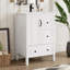 Meuble-lavabo 24 po avec lavabo, une armoire avec porte à fermeture douce, 3 tiroirs à fermeture douce, poignées en métal rétro-126230230