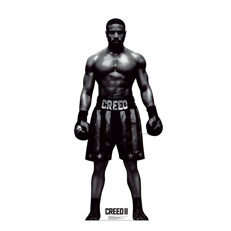 Adonis Creed II Life-Size Black and White Cardboard Standup