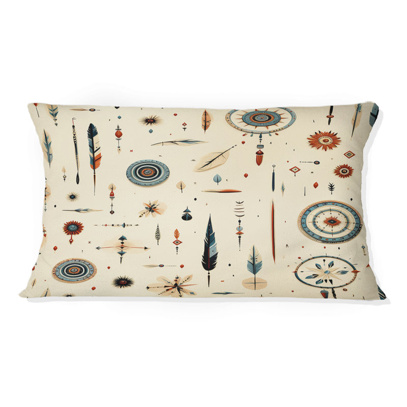 Motif bohème beige rétro Nomad Ii