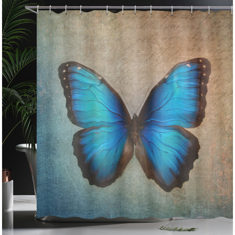 Shower Curtain with Hooks Included, 70" H x 69" W