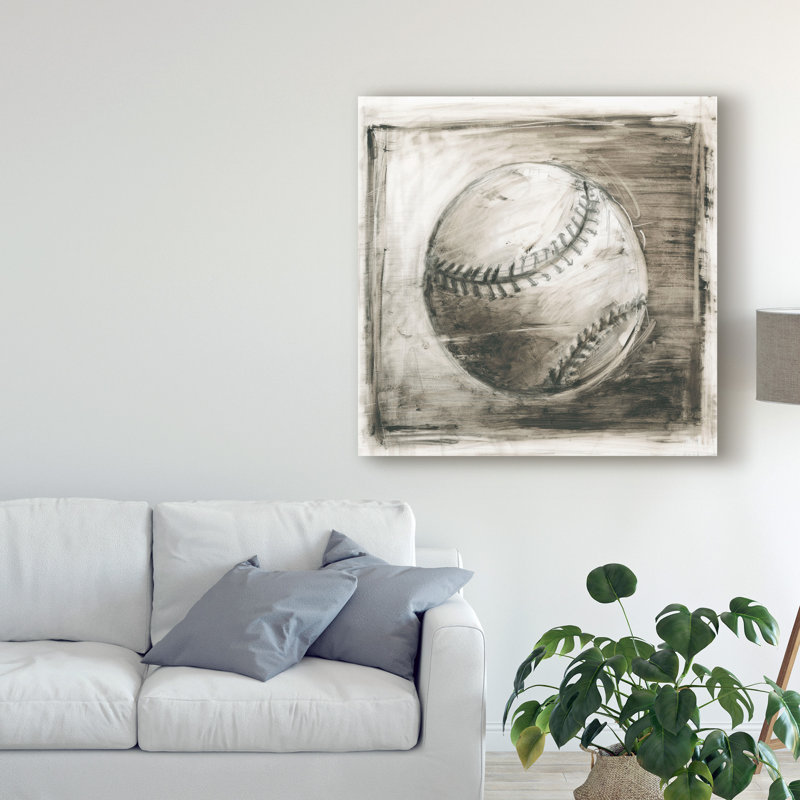 «Vintage Varsity I» par Ethan Harper, reproduction d'art sur toile, H 14 po x l 14 po x P 2 po