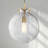 Suzman 1 - Light Single Globe Pendant in Natural Brass-29179223