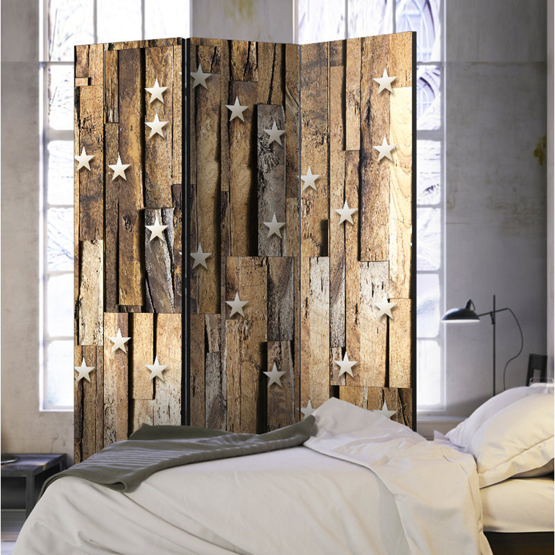 Amherst 172cm H Solid Wood Folding Room Divider, 3