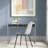 Ganessa Glass Top Metal Base Writing Desk