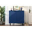 Armoire bleu marine avec tablettes réglables - Meuble de rangement moderne polyvalent