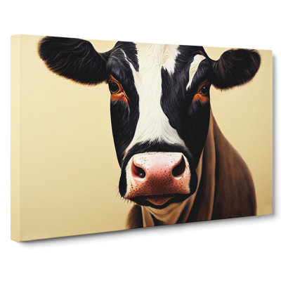 Interesting Cow - Wrapped Canvas