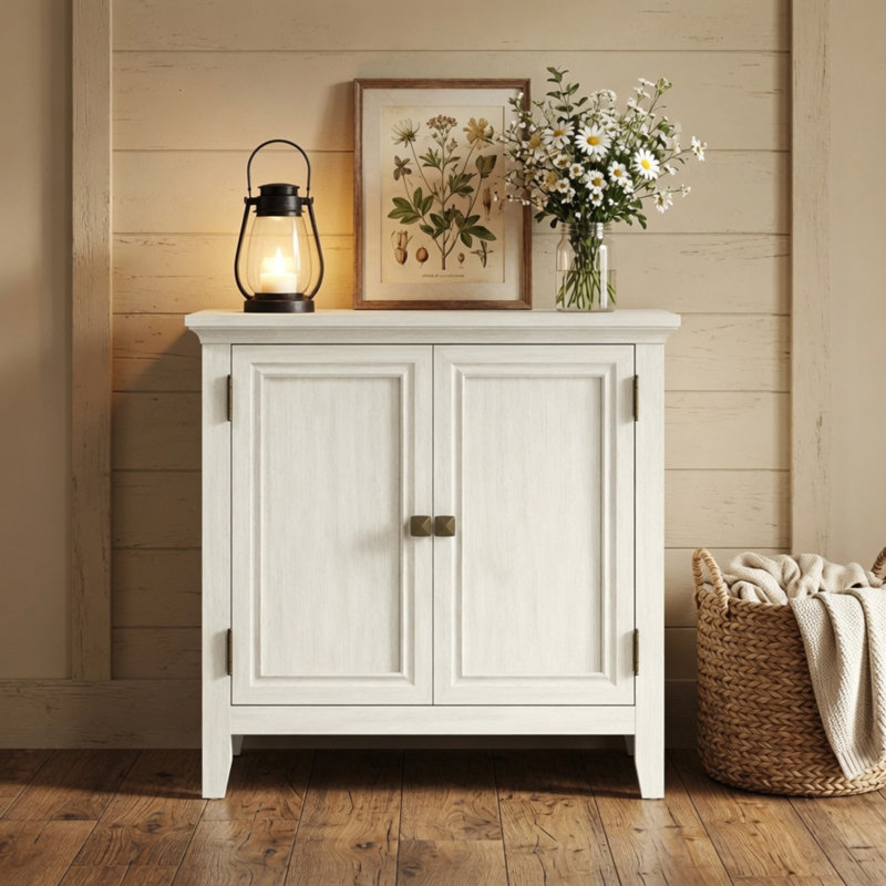 Buffet à 2 portes 27,5 po de largeur - Bohème blanc