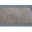 Tapis turc Oushak tissé à la main avec motif floral délavé bleu / brun