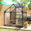 Porte de ventilation en polycarbonate pour serre extérieure en aluminium robuste, 6,2 pi x 4,3 pi x 6,6 pi