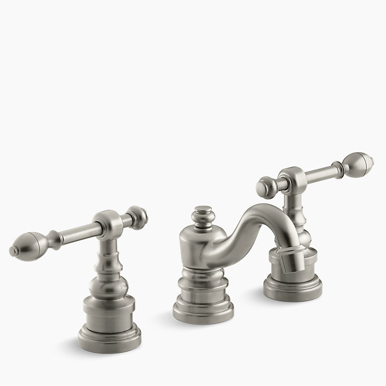 Robinet de salle de bain IV, Nickel brossé éclatant