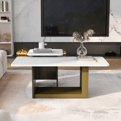Coffee Table Set, 2-Piece Modern Light Luxury